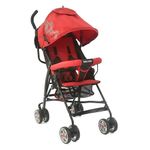 carrinho de bebê baby style umbrella vermelho e preto 2298 (mp)