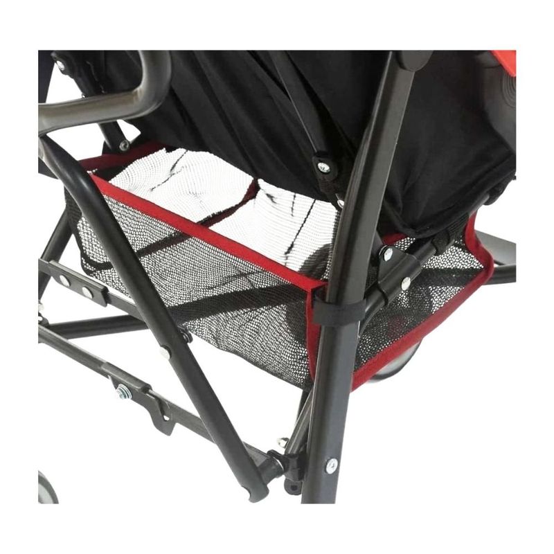 carrinho de bebê baby style umbrella vermelho e preto 2298 (mp)
