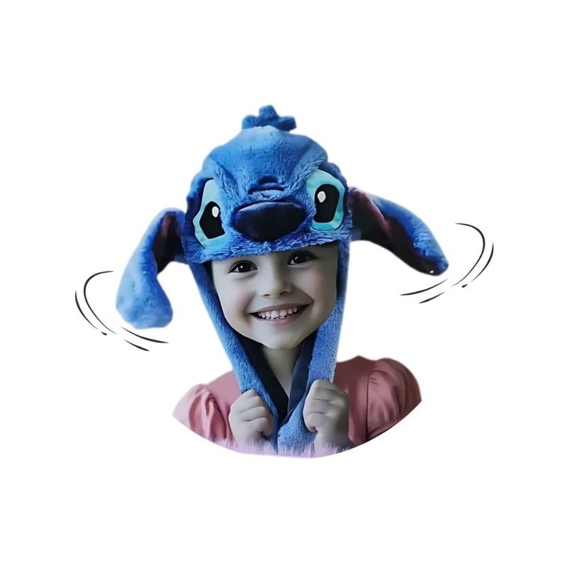 touca de pelúcia toyng stitch com movimentos 9421 (mp)