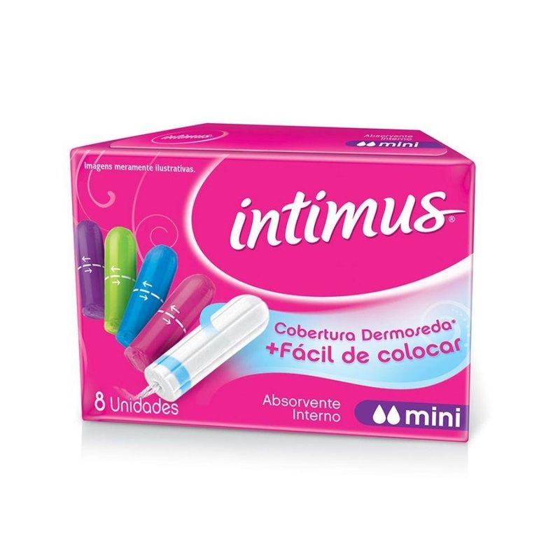 absorvente interno intimus mini 8 unidades