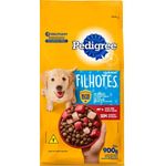 ração pedigree cães filhote carne 900g
