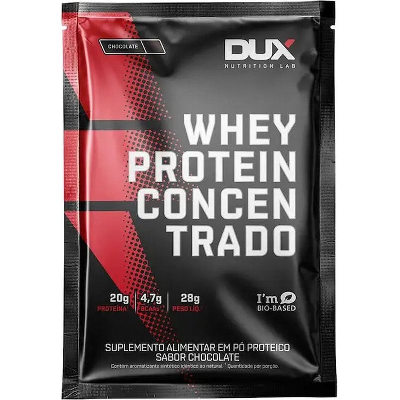 whey protein concentrado dux nutrition chocolate 28g