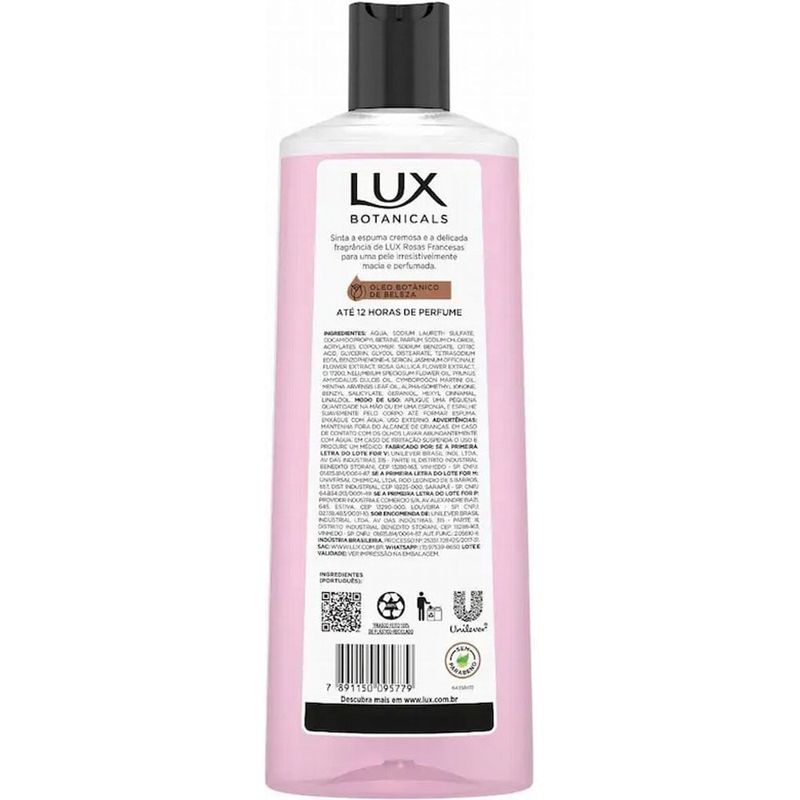 sabonete líquido lux rosas francesas 650ml