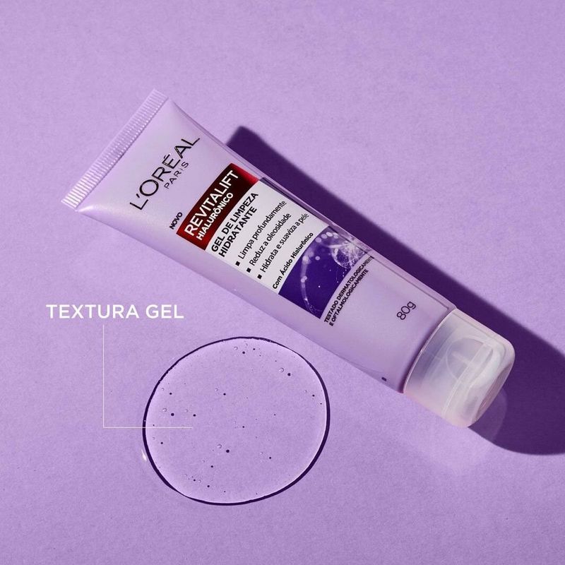 gel de limpeza anti-idade l'oréal paris revitalift hialurônico 80g