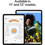 ipad air m2 tela 11" 128gb câmera 12mp touch id starlight a-bi