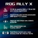 console portátil asus rog ally x 1tb rc72l preto