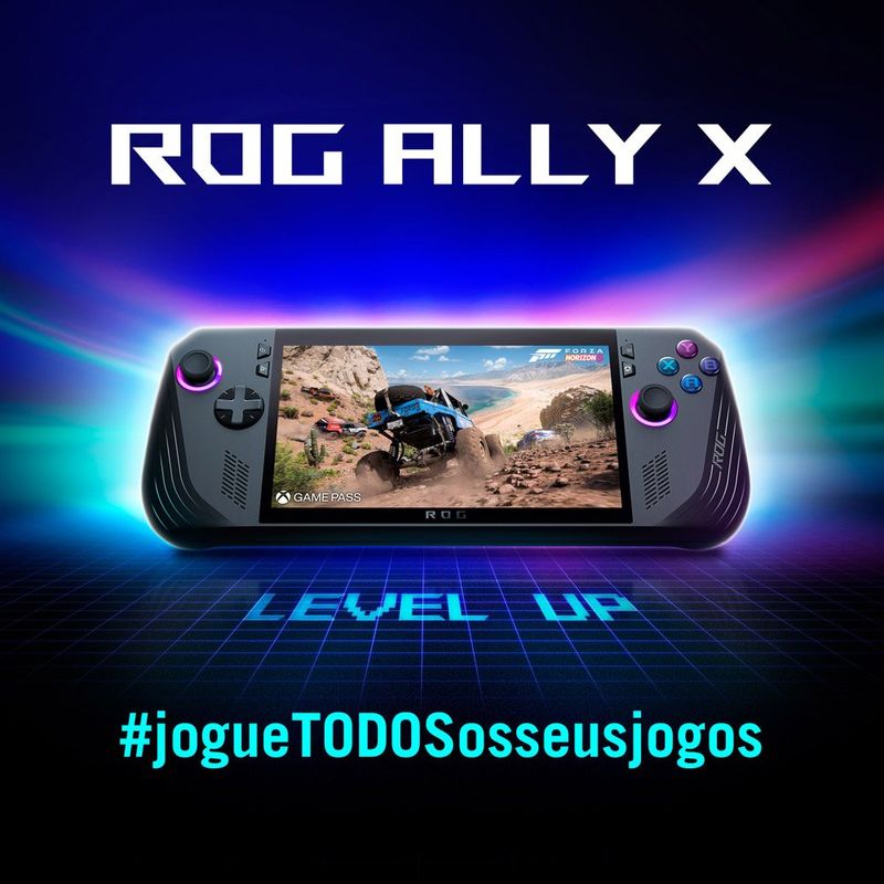 console portátil asus rog ally x 1tb rc72l preto