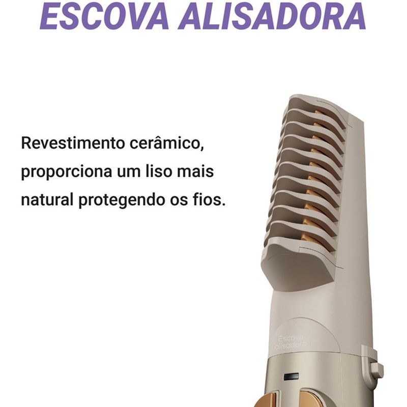 escova rotativa philco per03 1300w cinza dourado