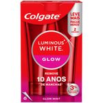creme dental colgate luminous white 2 unidades 70g