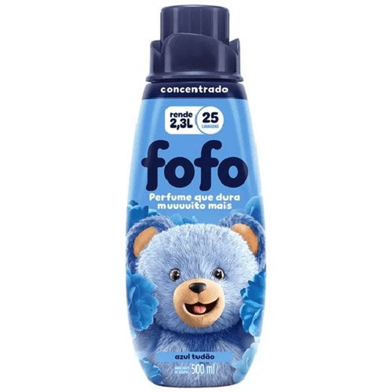 amaciante fofo concentrado azul tudão 500ml