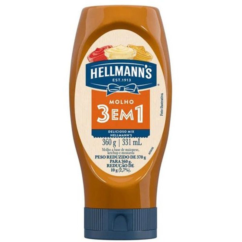 molho hellmann's 3 em 1 360g
