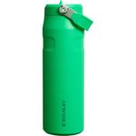 garrafa stanley iceflow com canudo 700ml aço inox verde a-bi