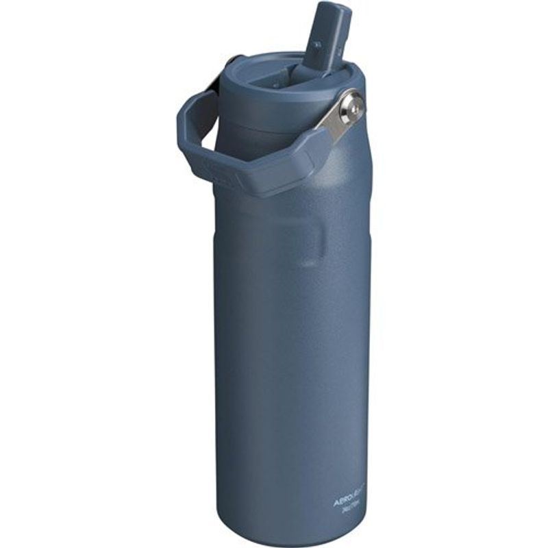 garrafa stanley iceflow com canudo 700ml aço inox azul marinho a-bi