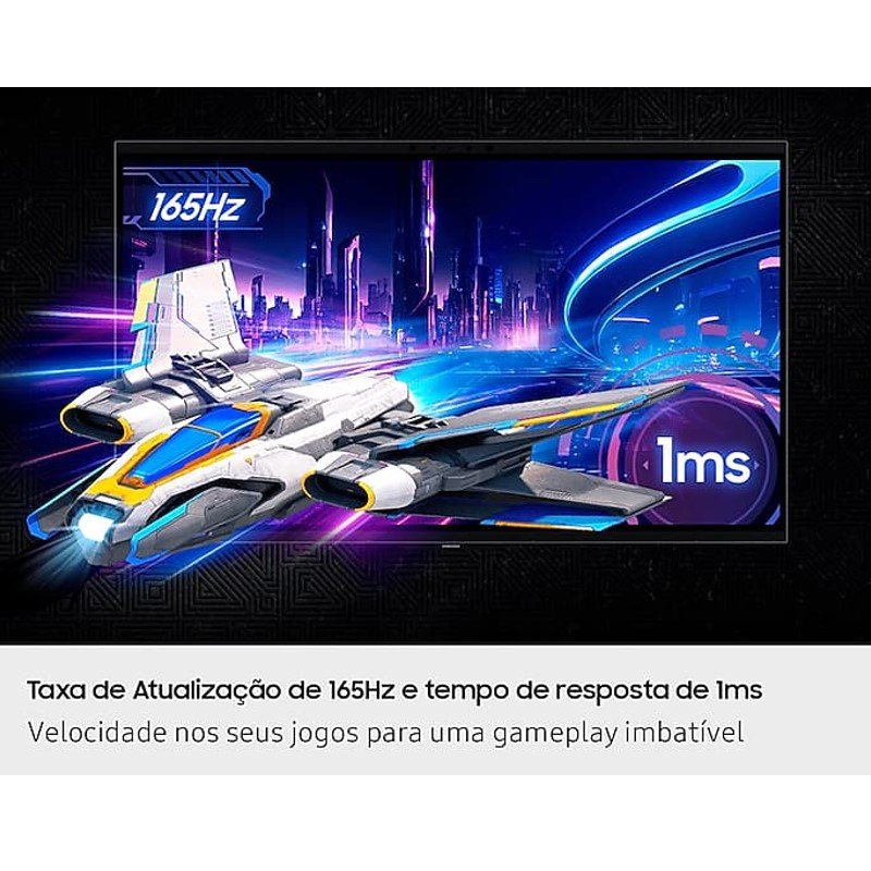 monitor gamer samsung led 27" 4k odyssey 3d 165hz (mp)