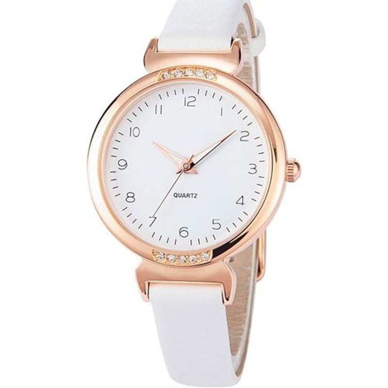 relógio feminino nuovo bangle branco a-mbi