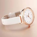 relógio feminino nuovo bangle branco a-mbi