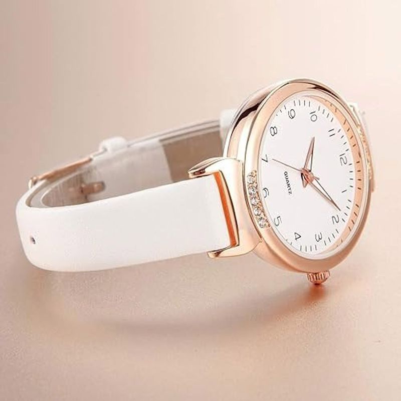 relógio feminino nuovo bangle branco a-mbi