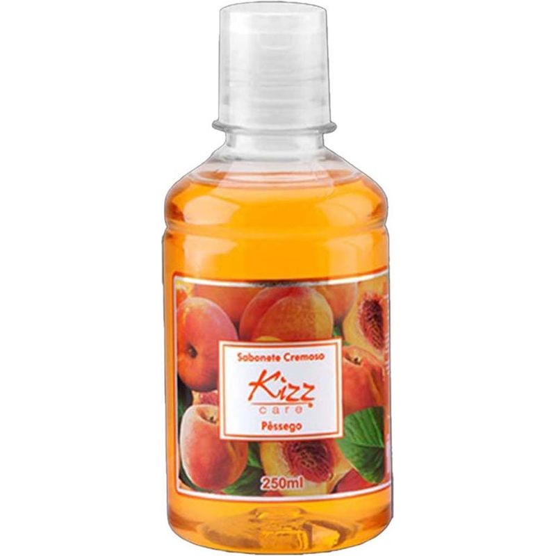 sabonete cremoso kizz care pêssego 250ml