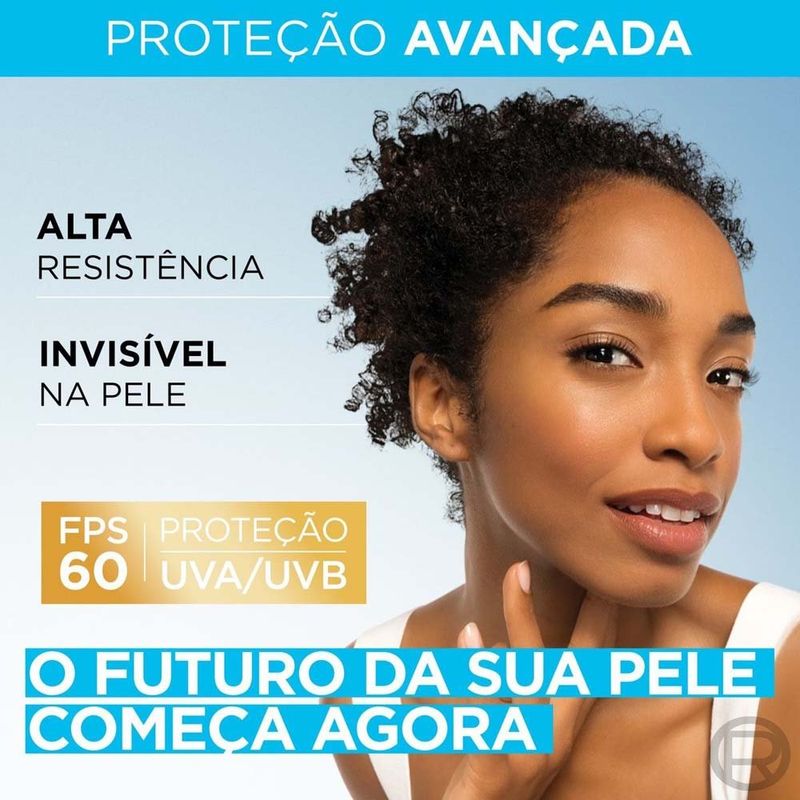 protetor solar facial l'oréal paris solar expertise the invisible com cor 5.0 fps60 40ml
