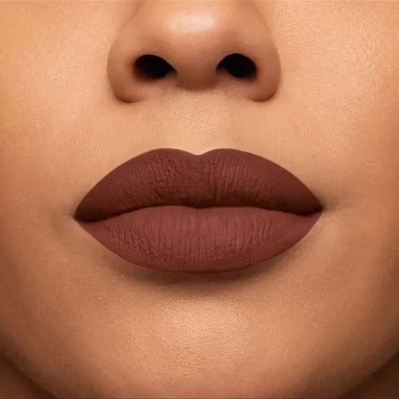 batom líquido niina secrets skinny matte marrom lírio 5ml