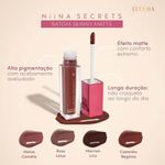 batom líquido niina secrets skinny matte marrom lírio 5ml