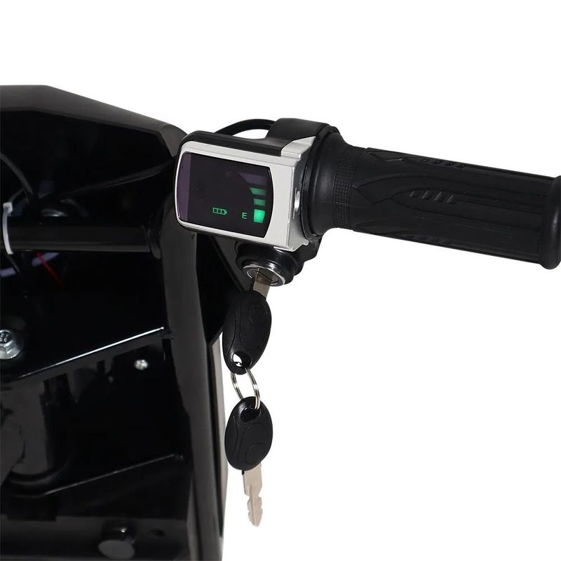 triciclo elétrico bel fix drift com led 36v/250w preto 942807 (mp)