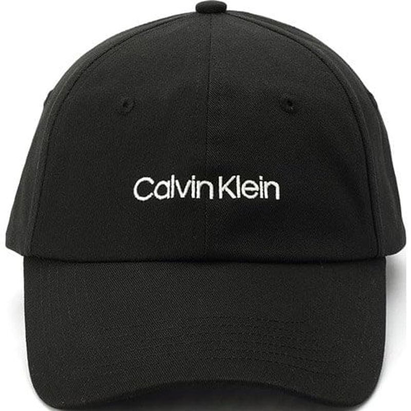 boné masculino calvin klein logotipo preto a-mbi