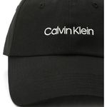 boné masculino calvin klein logotipo preto a-mbi
