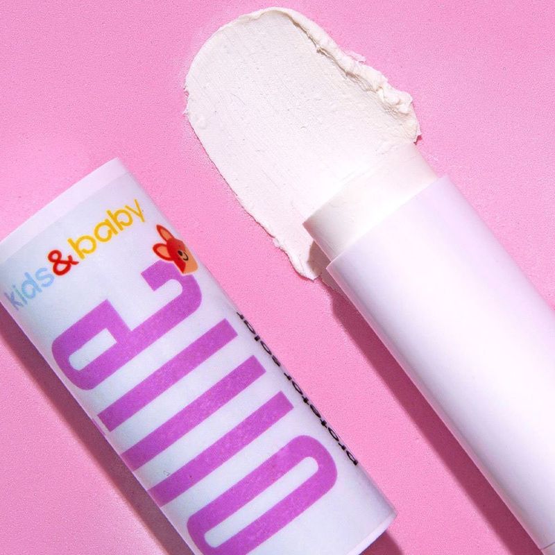 protetor solar mineral em bastão ollie kids e baby fps80 fpuva 30