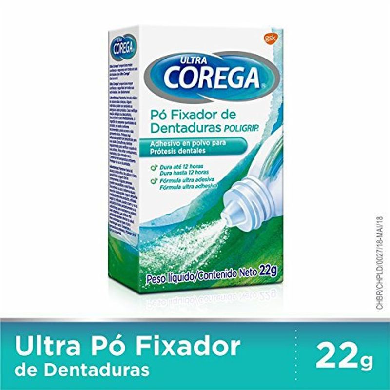 corega ultra pó fixador 22g