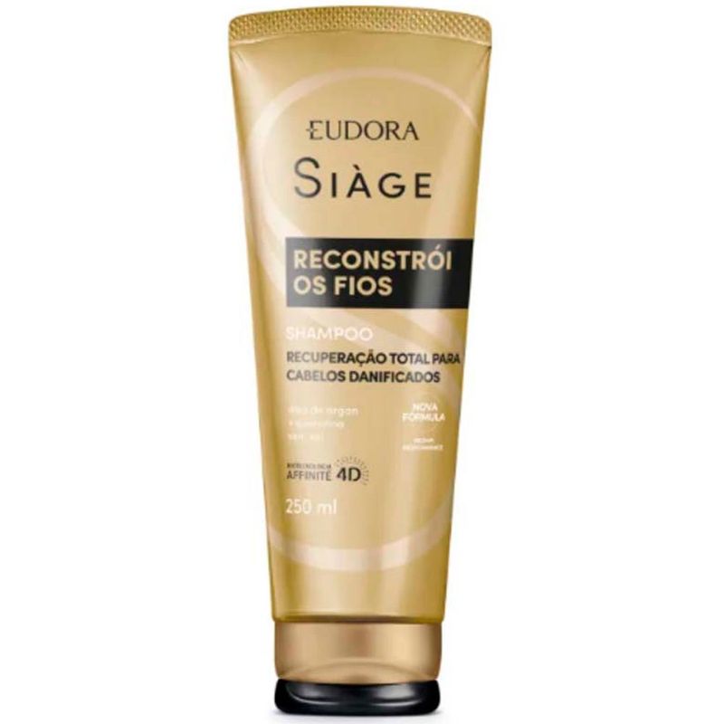 shampoo eudora siàge reconstrói os fios 250ml