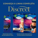 roupa íntima tena pants discreet nude p/m 16 unidades