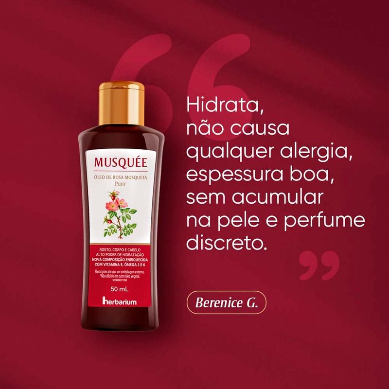 óleo de rosa mosqueta musquée 50ml