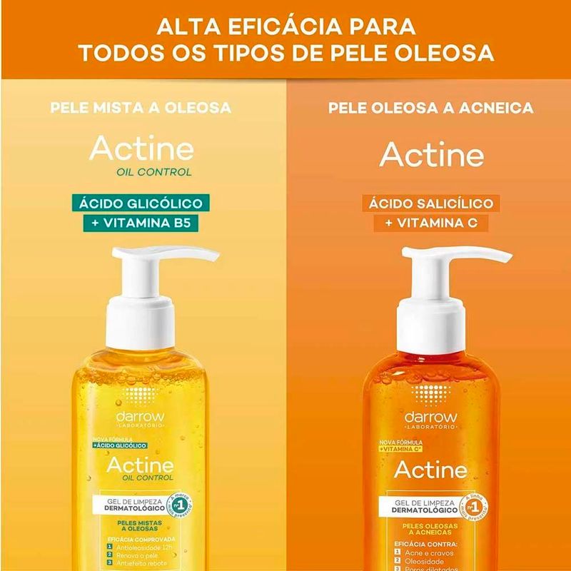 gel de limpeza facial darrow actine oil control 400g