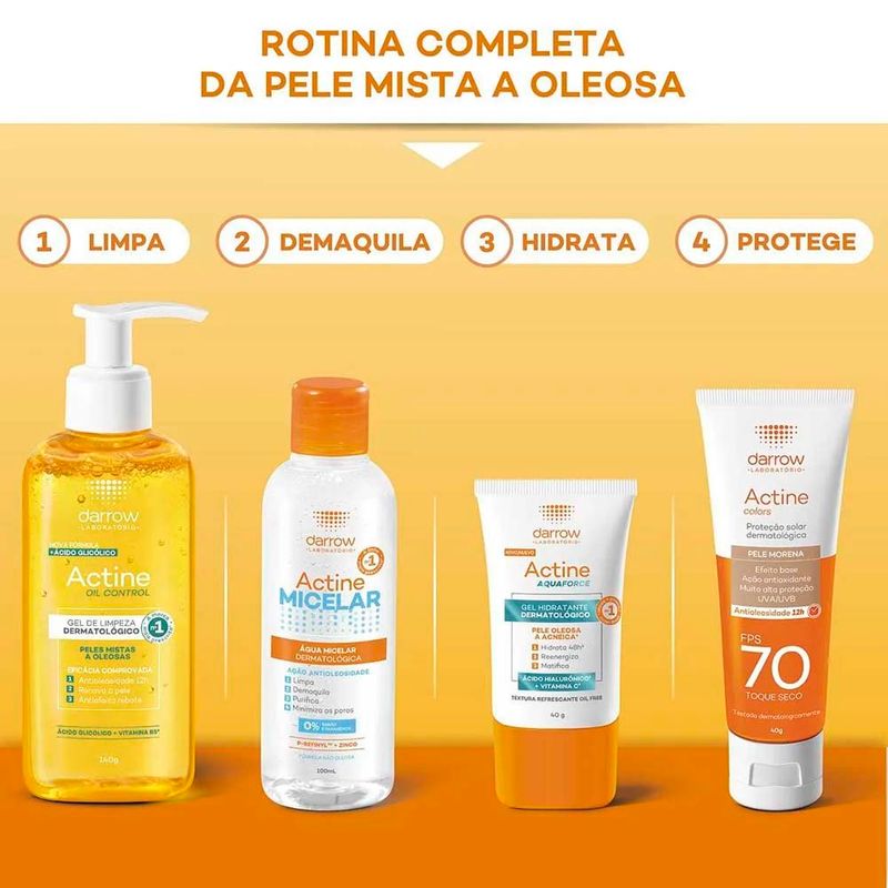 gel de limpeza facial darrow actine oil control 400g
