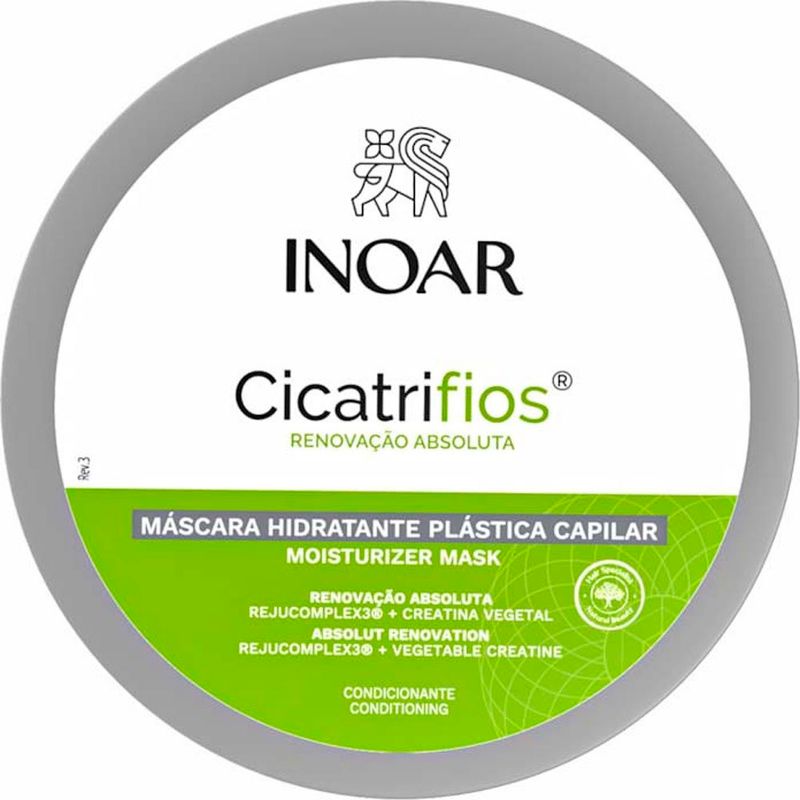 máscara capilar inoar cicatrifios renovação absoluta 500g