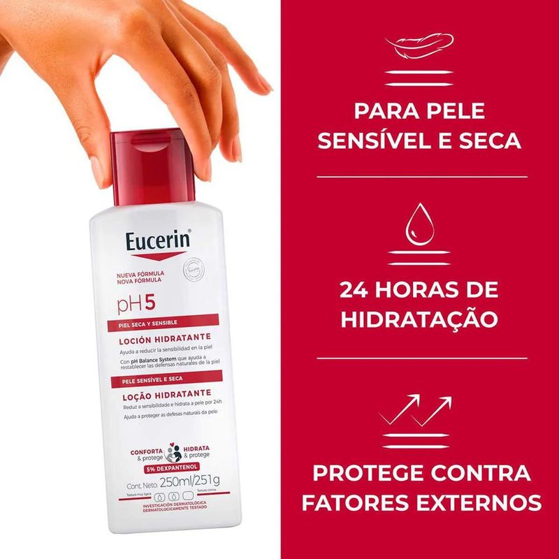 loção hidratante eucerin ph5 250ml
