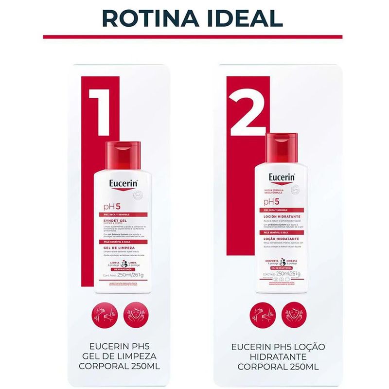 loção hidratante eucerin ph5 250ml