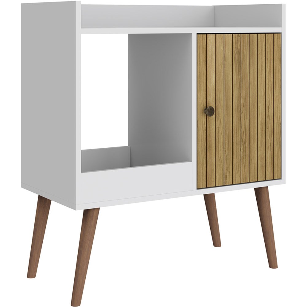 Aparador 1 Porta Movelbento MB1058 Off White Mel
