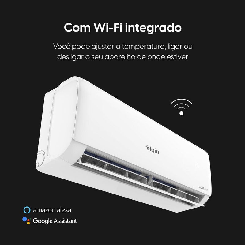 ar-condicionado split 9.000 btus parede elgin eco inverter ii 220v r-32 (mp)