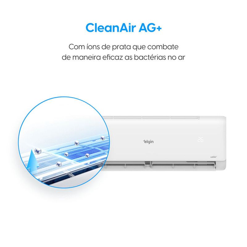 ar-condicionado split 9.000 btus parede elgin eco inverter ii 220v r-32 (mp)