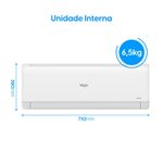 ar-condicionado split 9.000 btus parede elgin eco inverter ii 220v r-32 (mp)