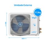 ar-condicionado split 9.000 btus parede elgin eco inverter ii 220v r-32 (mp)