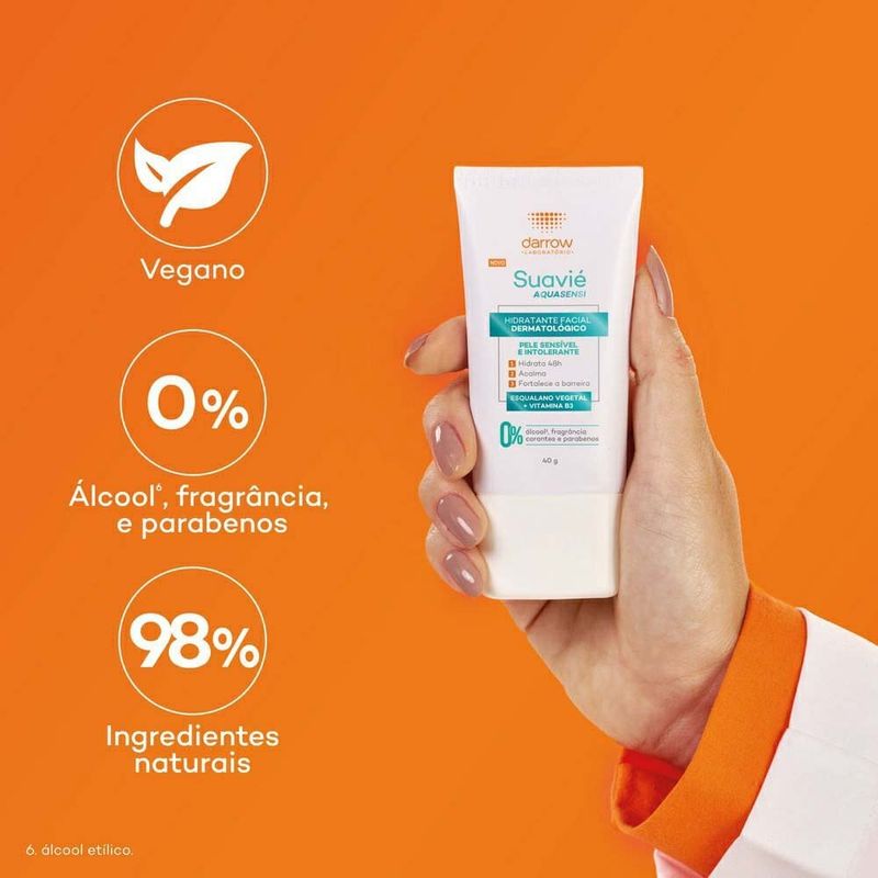 hidratante facial darrow suavié aquasensi 40g