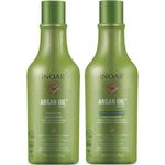 kit shampoo 500ml e condicionador 500ml inoar argan oil