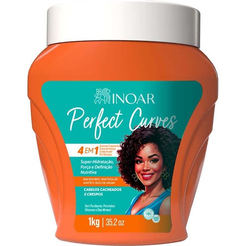 creme multifuncional inoar perfect curves 1kg