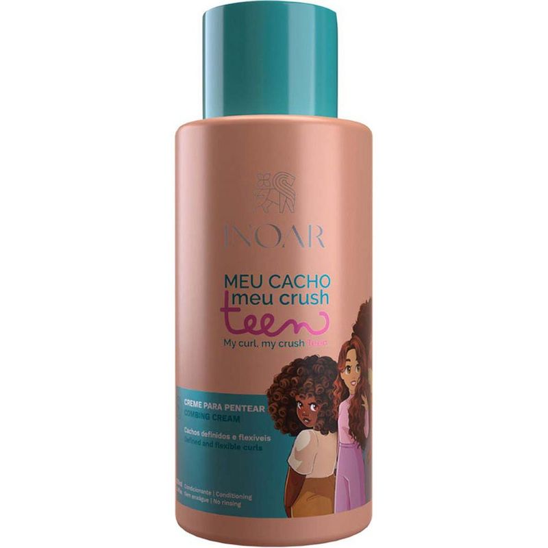 creme para pentear inoar meu cachos meu crush teen 500ml