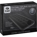 colchão inflável solteiro belfix 110007 preto