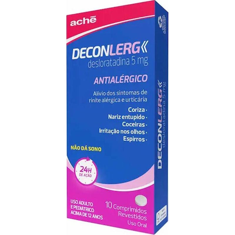 deconlerg desloratadina 5mg 10 comprimidos revestidos aché