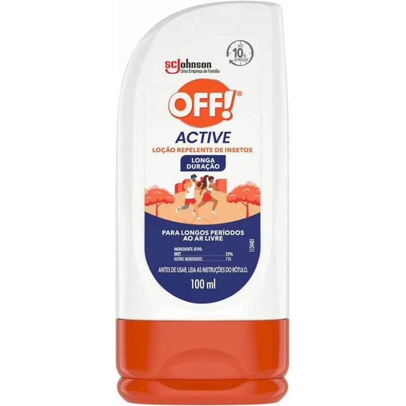 loção repelente off! longa duração 100ml